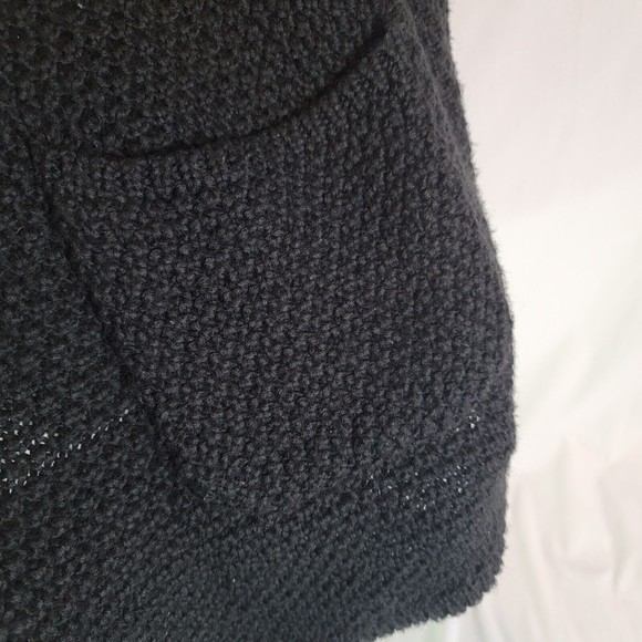 Chicos Black Short-sleeved Sweater size 3 Acrylic/Wool Blend - Picture 6 of 7